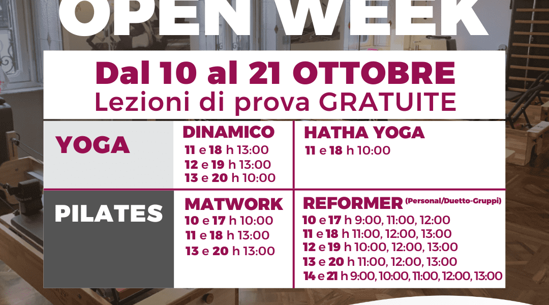 Open week Crocetta